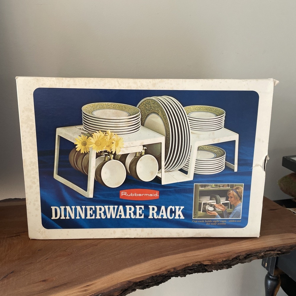 Rubbermaid Dinnerware Rack Vintage 1969 Made In Canada New In box